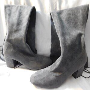 JUST FAB Dauphine Gray Over-The-Knee Boots Size 7